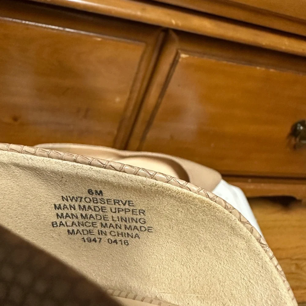 Nine West Tan Flats Shoes - Picture 3 of 6